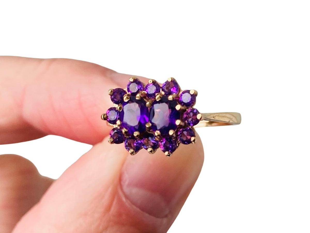 9ct Gold Amethyst Ring