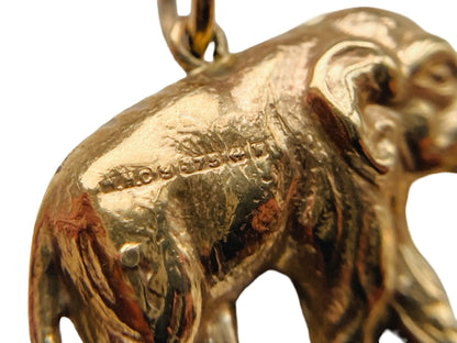 Vintage 9ct Gold Elephant Pendant or Charm