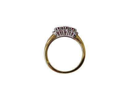 9ct Gold Ruby & Diamond Ring