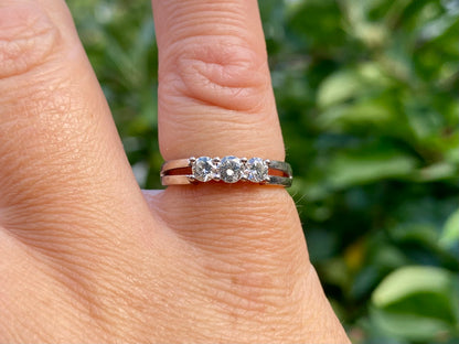 18ct Gold Three-Stone Diamond Ring