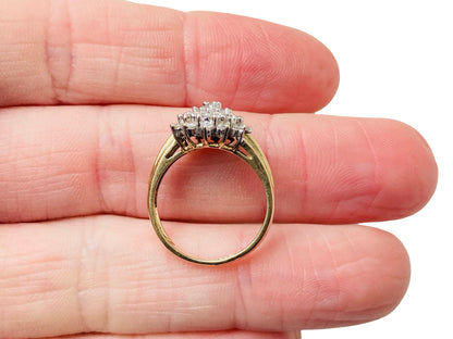 9ct Gold Diamond Cluster Ring