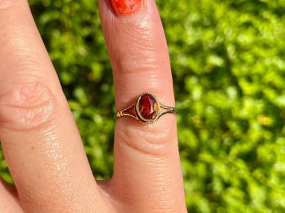 Vintage 9ct Gold Citrine Ring