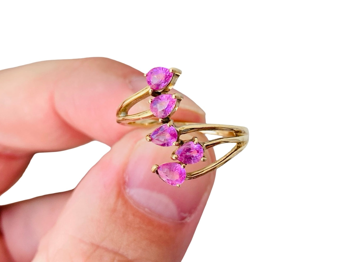 9ct Gold Pink Sapphire Ring