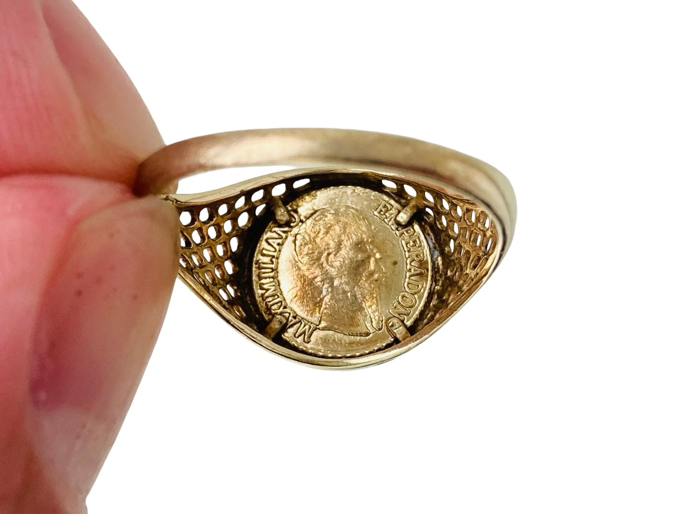9ct Gold Coin Ring