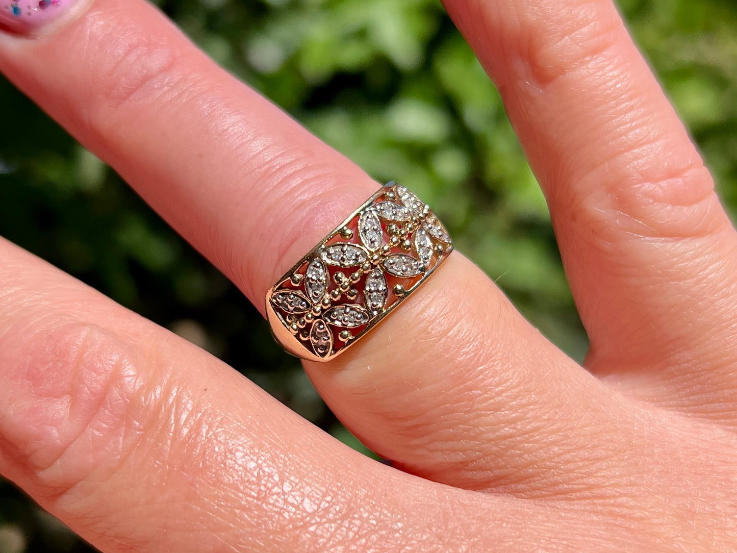 9ct Gold Diamond Ring