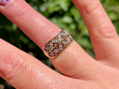 9ct Gold Diamond Ring