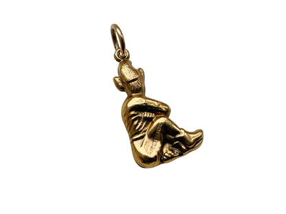 Vintage 9ct Gold Elf Pendant