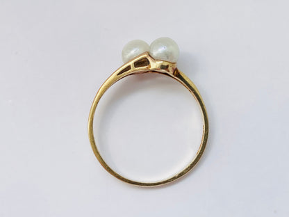 Vintage 9ct Gold Pearl Ring