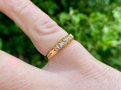Antique Victorian 18ct Gold Five-Stone Diamond Ring
