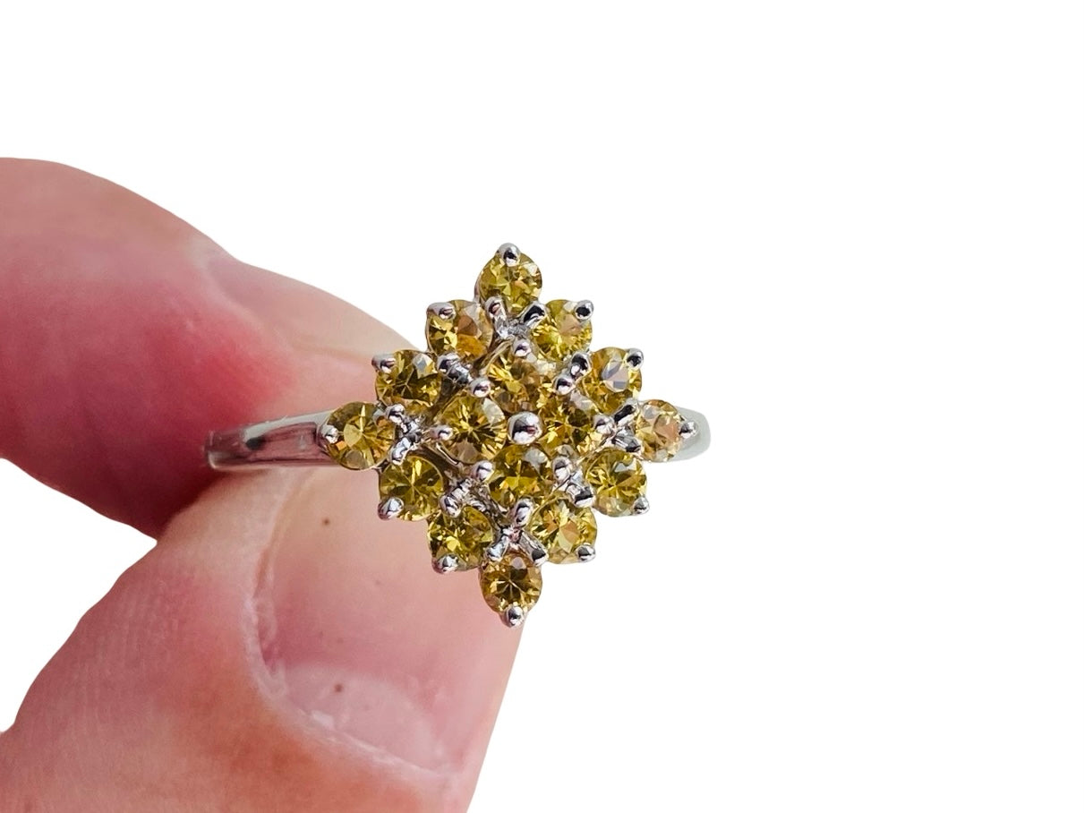 9ct Gold Yellow Sapphire Ring
