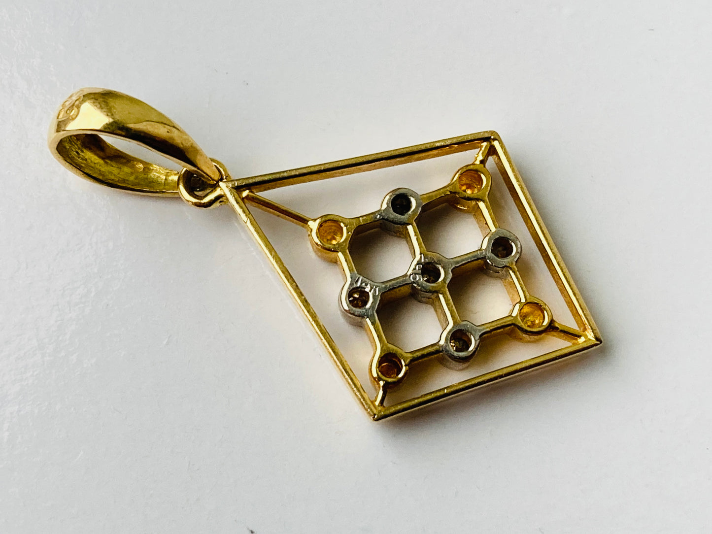 14ct Gold Diamond Pendant