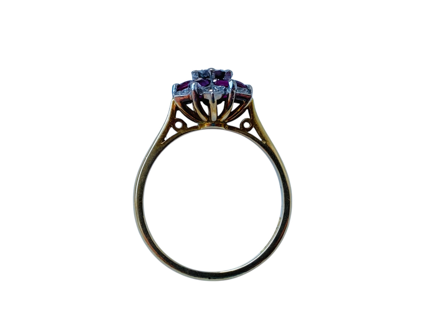 Vintage 18ct Gold Ruby & Diamond Ring
