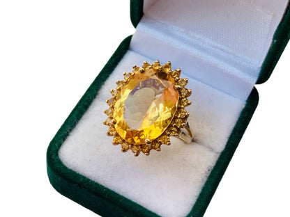 9ct Gold Citrine Ring