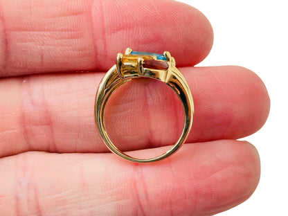 Vintage 9ct Gold Multi-Gemstone Ring