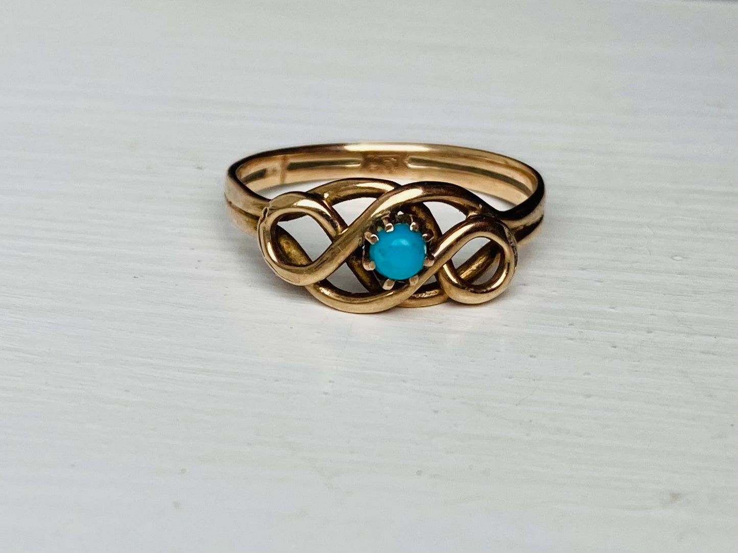 Antique 9ct Gold Turquoise Ring