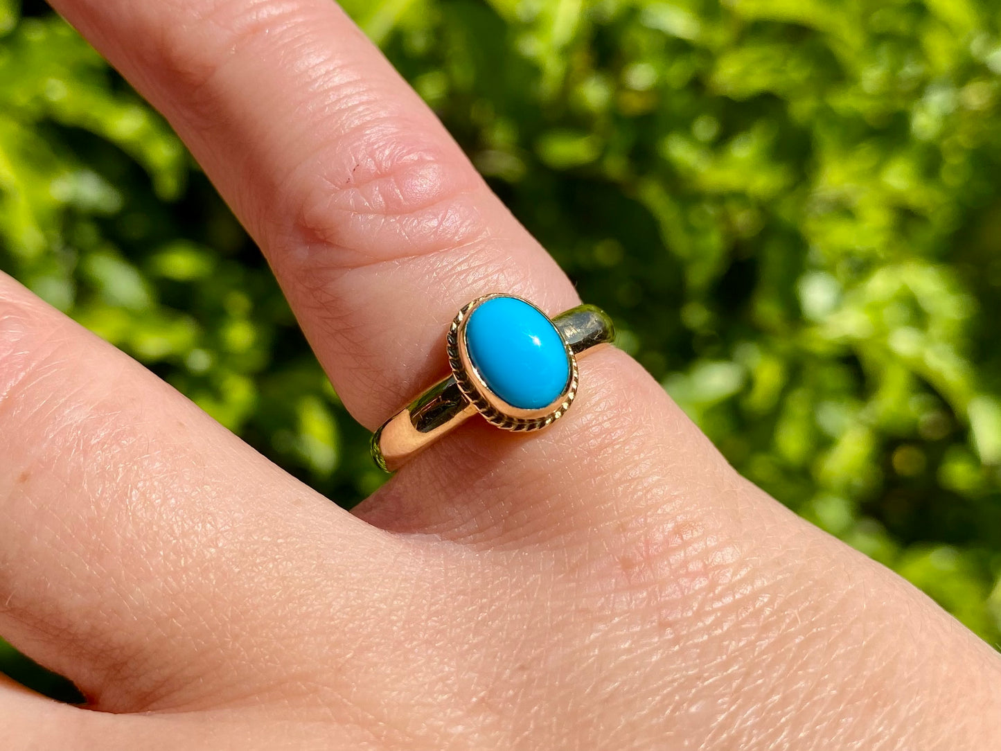 9ct Gold Turquoise Ring