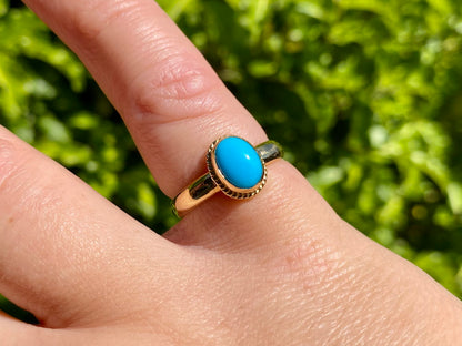 9ct Gold Turquoise Ring