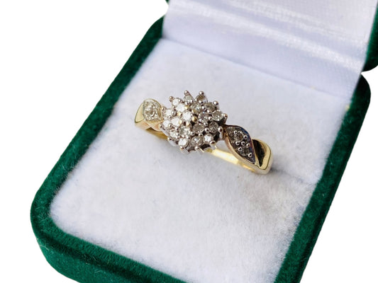 9ct Gold Diamond Ring