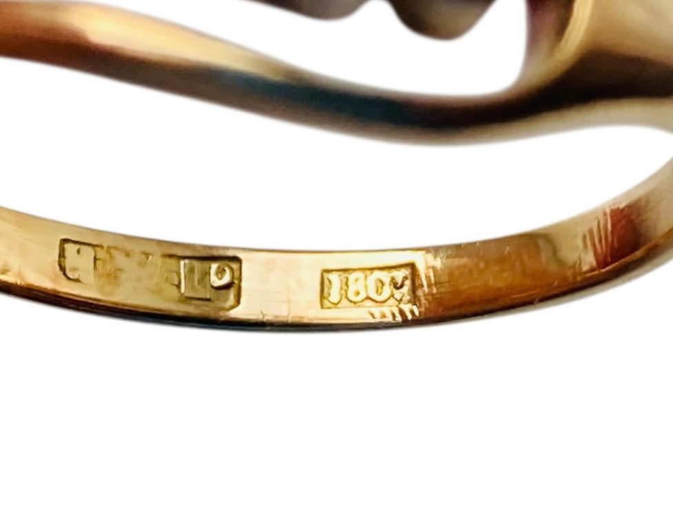 Antique 18ct Gold Diamond Ring