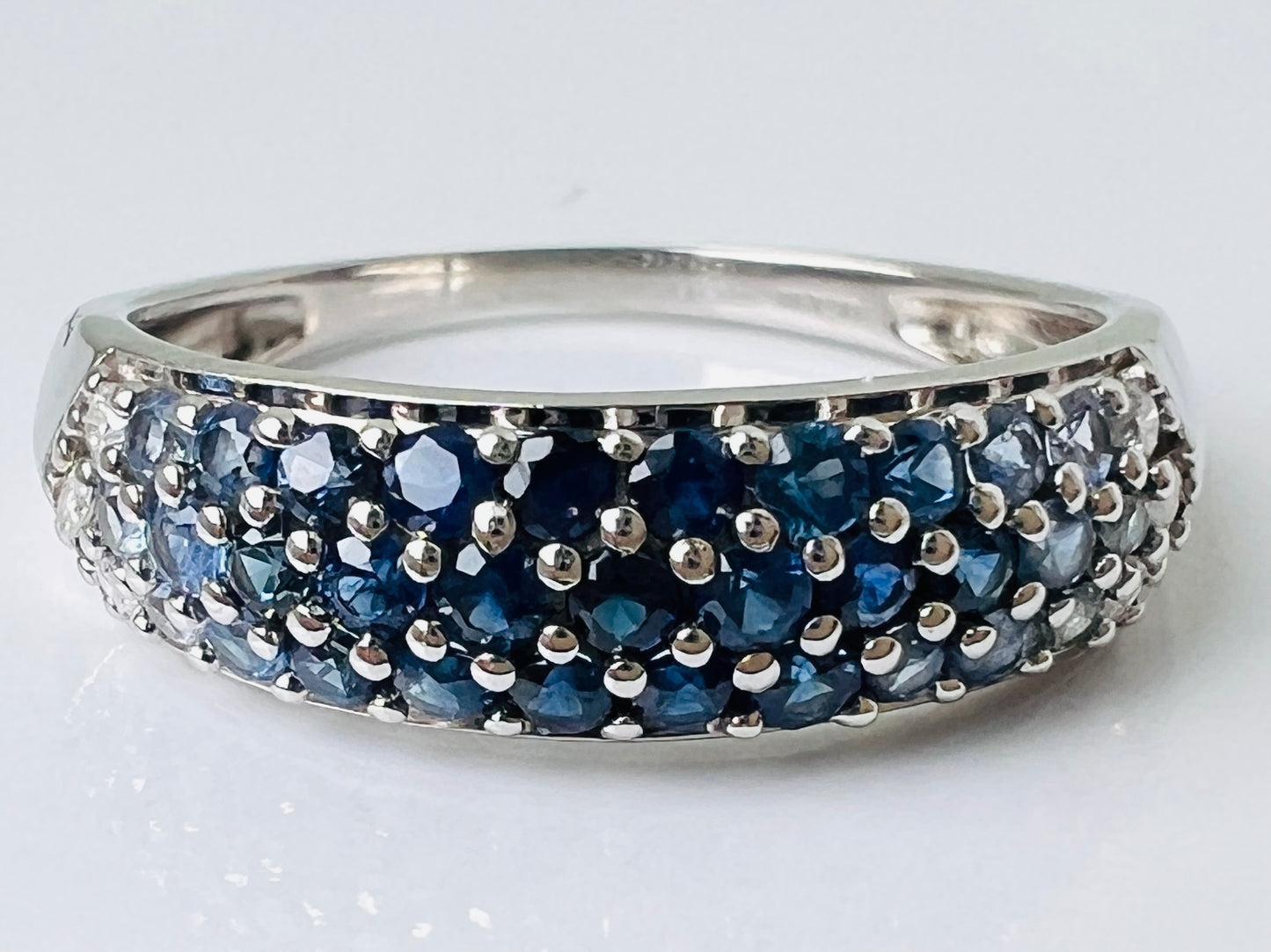 9ct Gold Sapphire & Diamond Ring