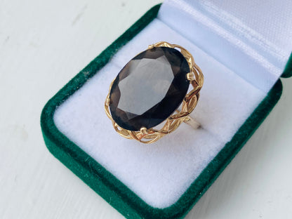 9ct Gold Smoky Quartz Ring