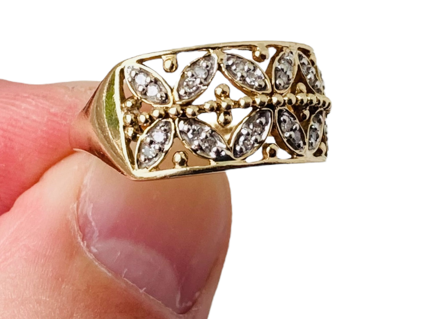 9ct Gold Diamond Ring