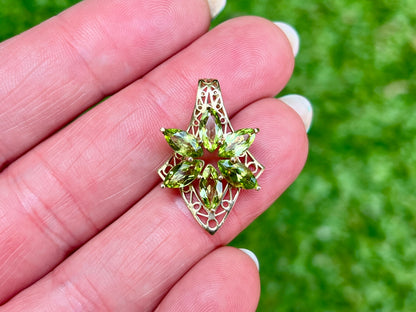 9ct Gold Peridot Pendant