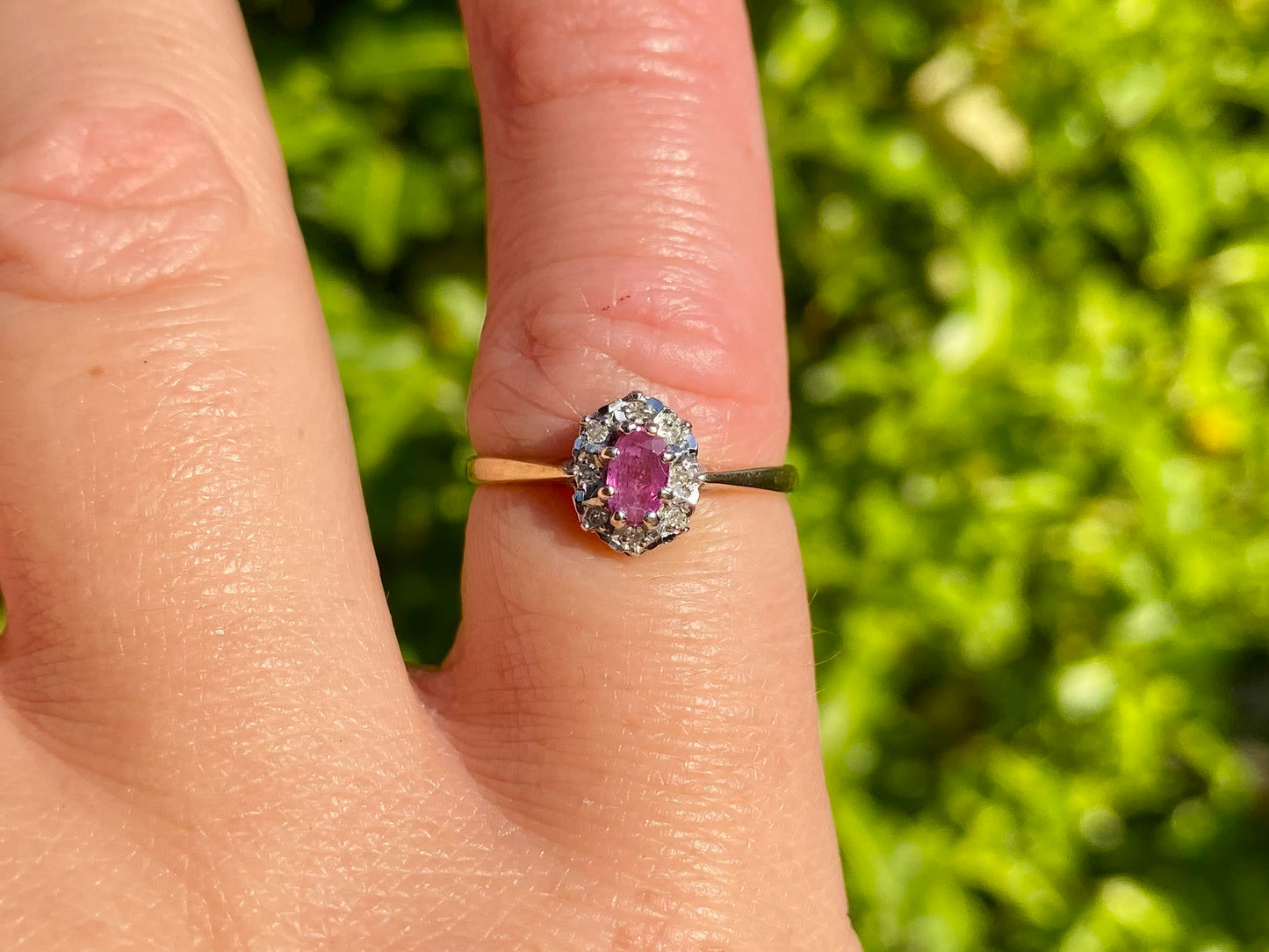 9ct Gold Ruby & Diamond Ring