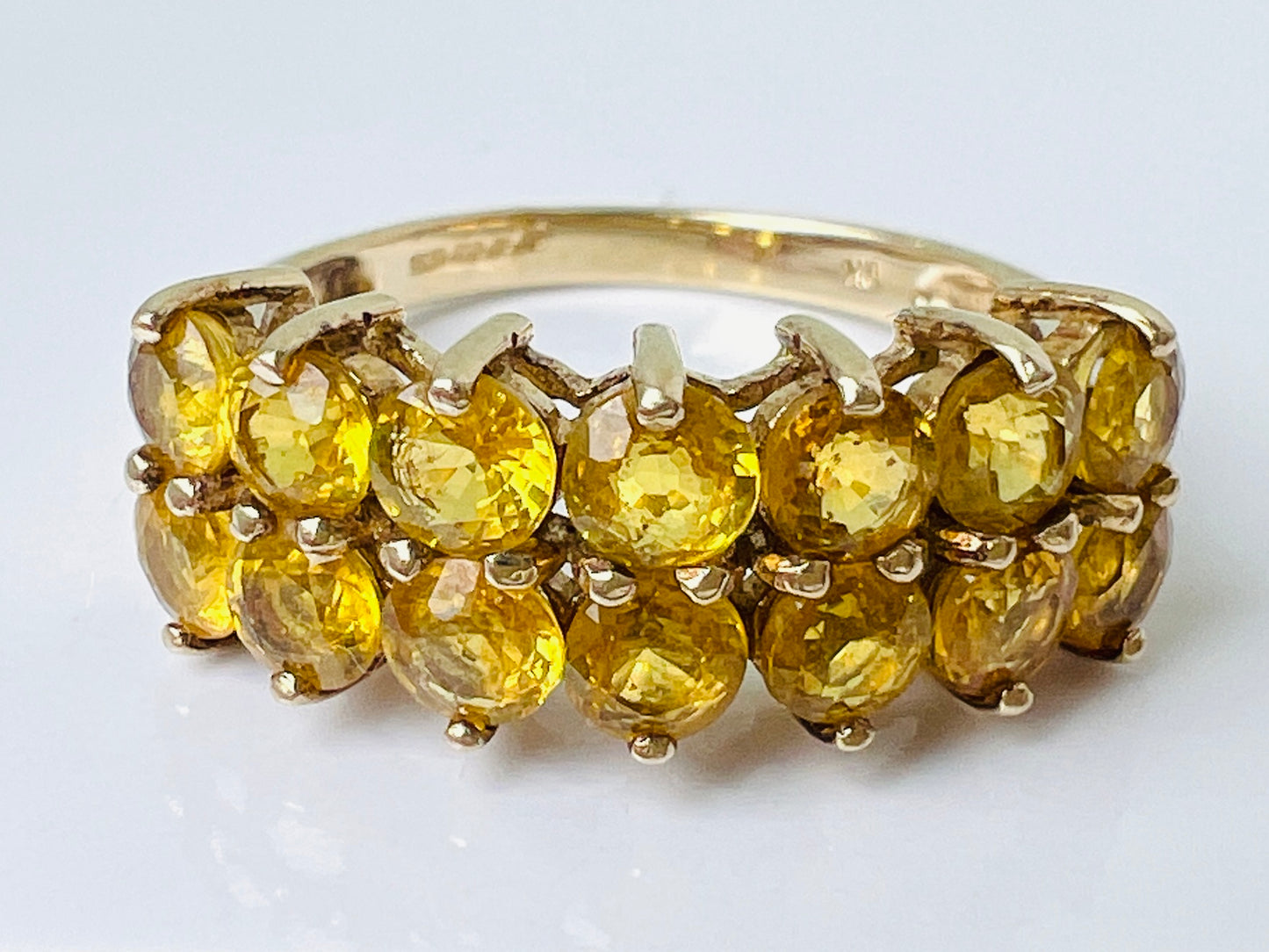 9ct Gold Yellow Sapphire Ring