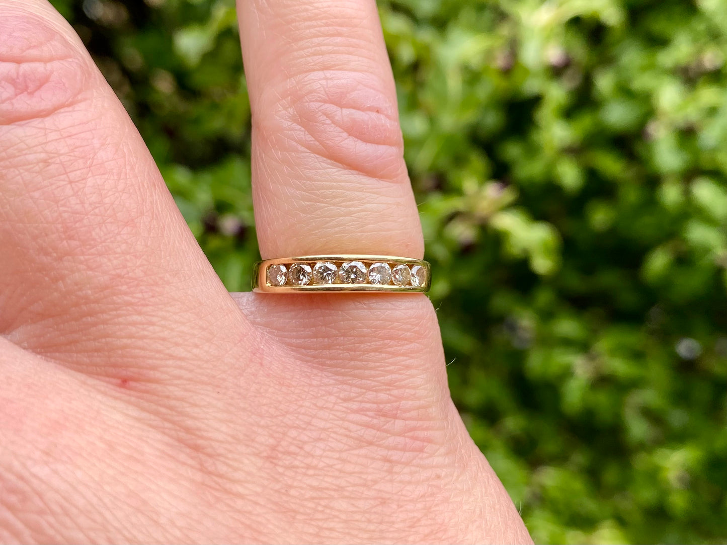 18ct Gold Seven-Stone Diamond Ring