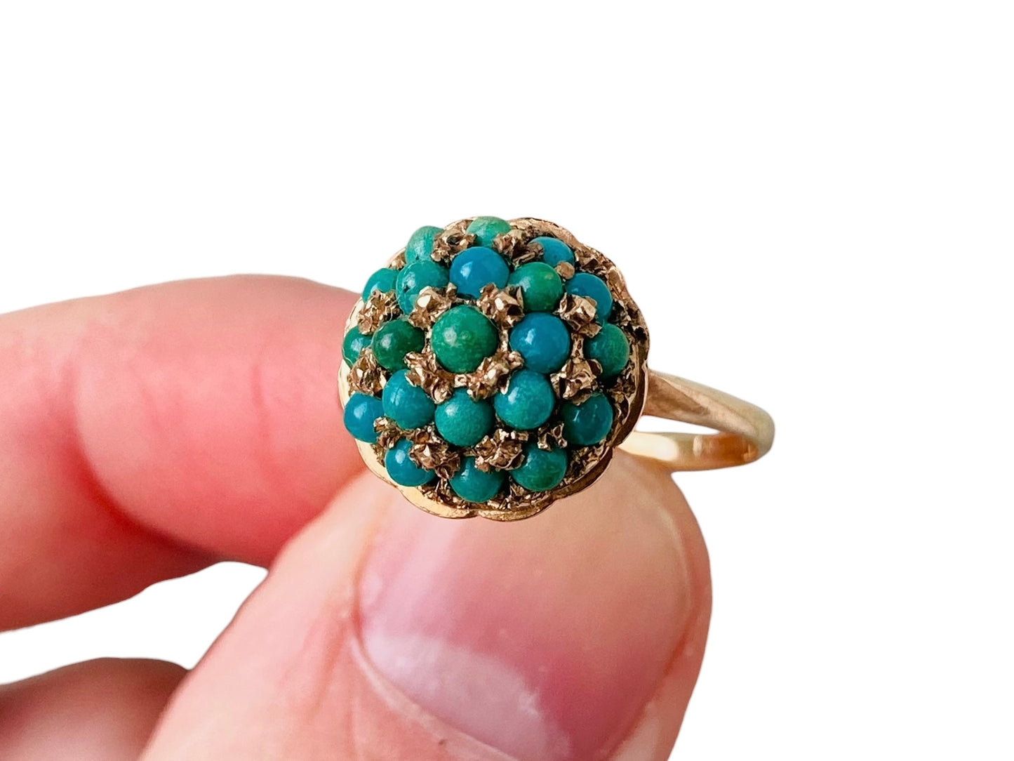 Vintage 9ct Gold Turquoise Ring