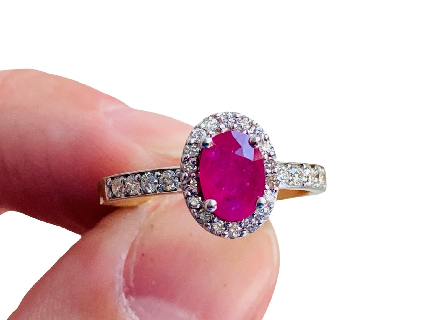 9ct Gold Ruby & Diamond Ring