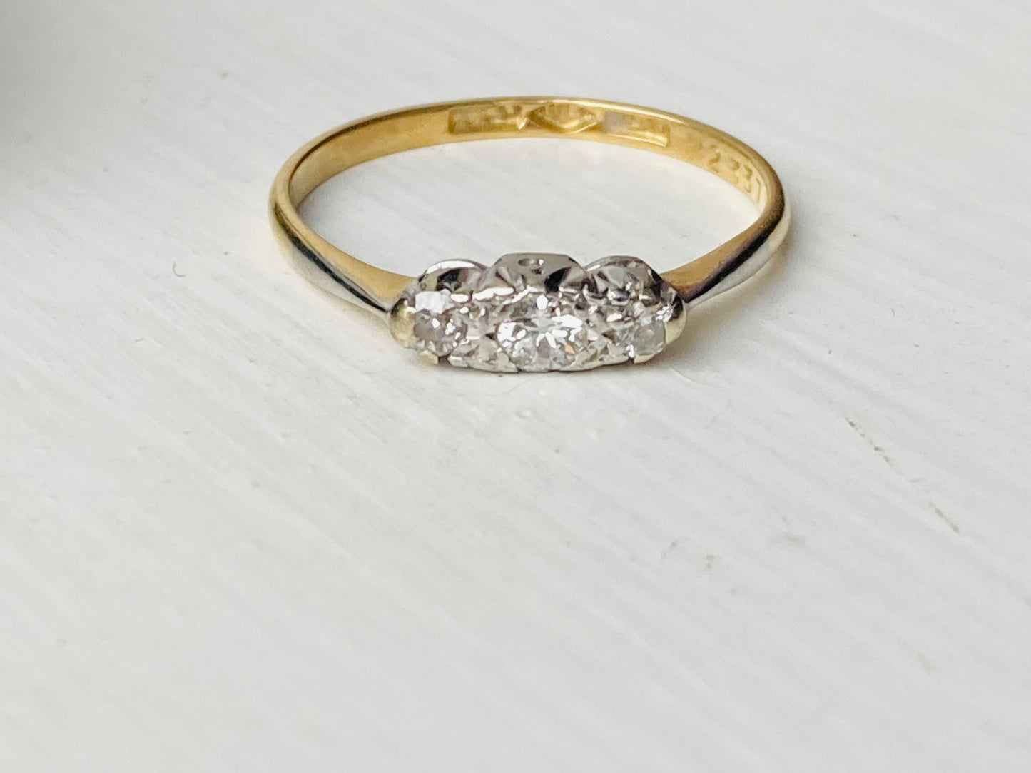 Antique 18ct Gold Diamond Ring