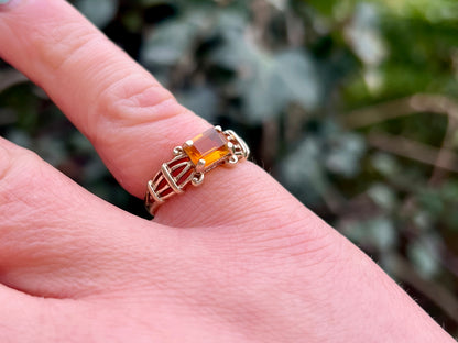 9ct Gold Citrine Ring