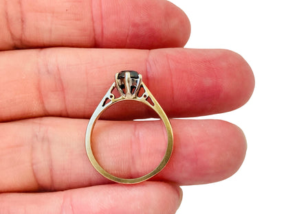 9ct Gold Black Diamond Ring