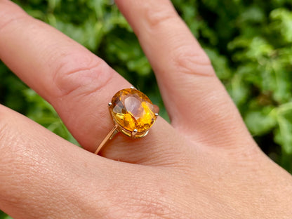 9ct Gold Citrine Ring