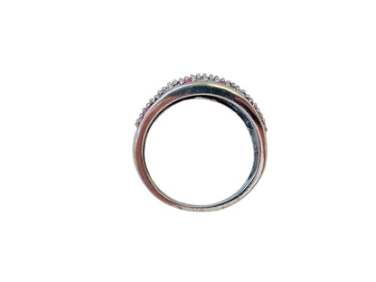 9ct Gold Pink Sapphire & Diamond Ring