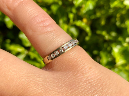 9ct Gold Eleven-Stone 0.50ct Diamond Ring