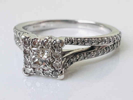 9ct Gold Diamond Ring