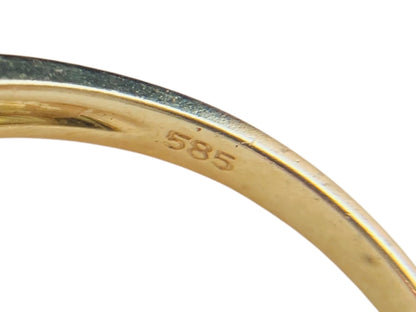14ct Gold Sapphire & Diamond Ring