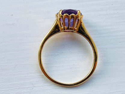 9ct Gold Amethyst Ring