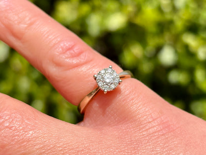 9ct Gold Diamond Ring