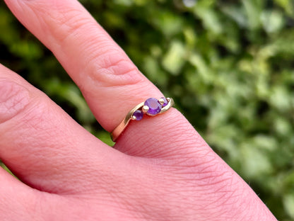 9ct Gold Amethyst Ring
