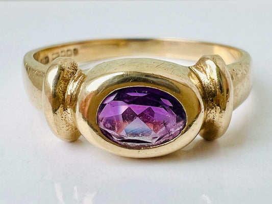 9ct Gold Amethyst Ring