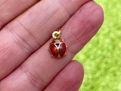 14ct Gold Ladybug Pendant