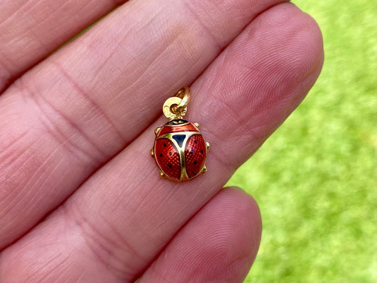14ct Gold Ladybug Pendant