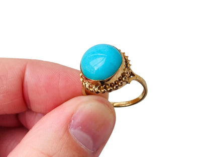 Vintage 9ct Gold Turquoise Ring