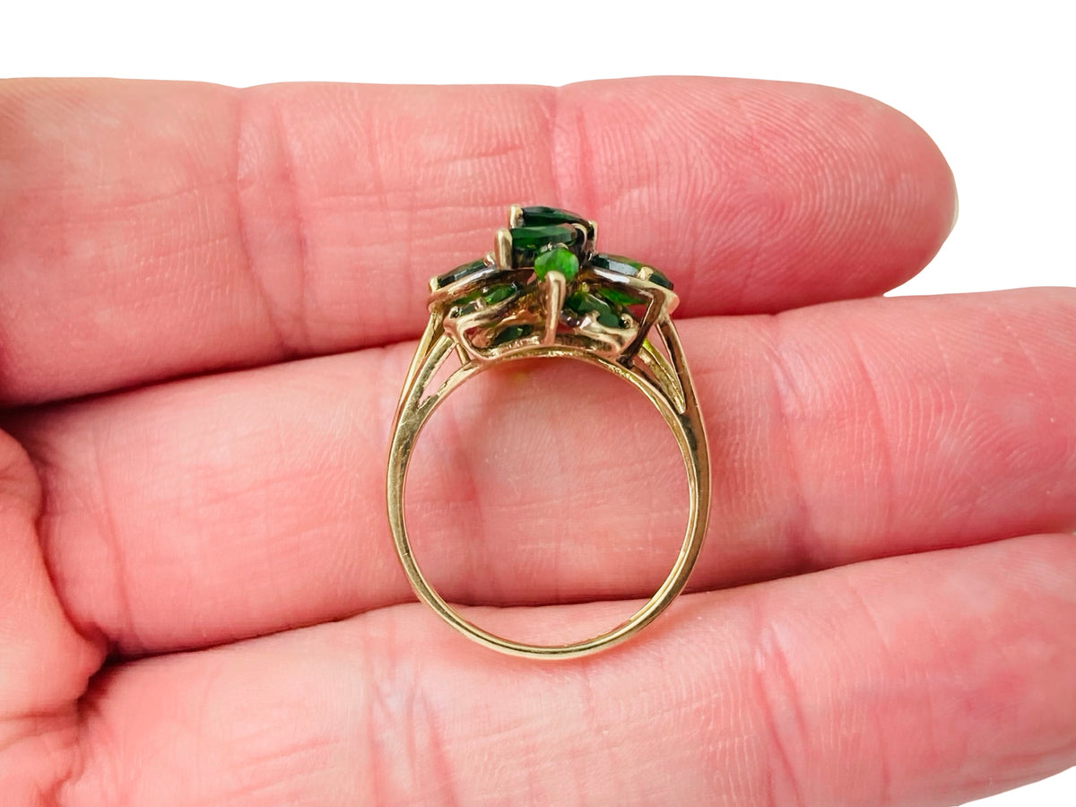 9ct Gold Diopside Ring
