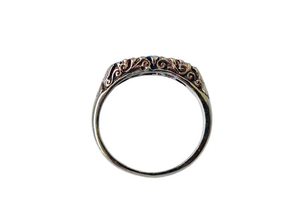 9ct Gold Sapphire & Diamond Ring
