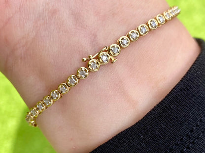 9ct Gold Diamond Bracelet